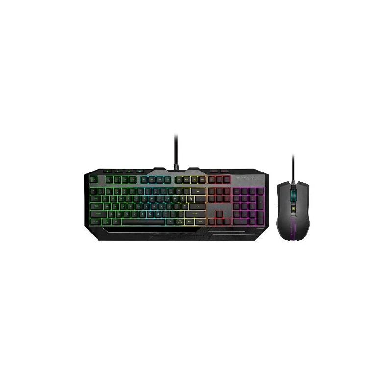 Kit Teclado y Mouse Gaming Cooler Master Devastor 3 RGB Alámbrico Negro