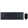 Kit Teclado y Mouse Acteck MK210 Alambrico, USB, Negro