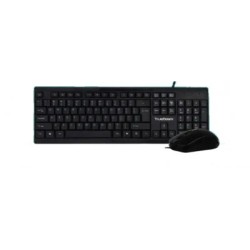 Kit Teclado y Mouse Acteck MK210 Alambrico, USB, Negro