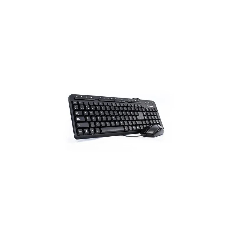 Kit Teclado Multimedia y Mouse Optico Vorago 1000Dpi KM-105, Color Negro, Usb 2.0