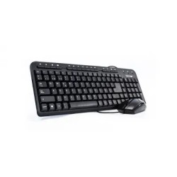 Kit Teclado Multimedia y Mouse Optico Vorago 1000Dpi KM-105, Color Negro, Usb 2.0