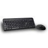 Kit Teclado Multimedia y Mouse Optico Vorago 1000Dpi KM-105, Color Negro, Usb 2.0