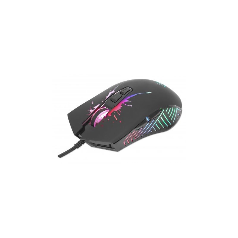 Mouse Óptico Manhattan 190220 USB A 7200DPI Negro