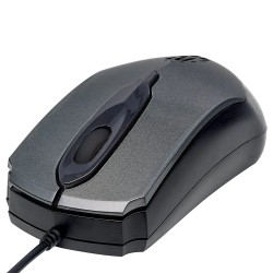 Mouse Manhattan Optico USB Edge 1000 DPI Alámbrico Gris