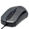 Mouse Manhattan Optico USB Edge 1000 DPI Alámbrico Gris