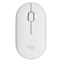 Mouse Logitech USB Pebble M350 1000 DPI Inalámbrico Blanco