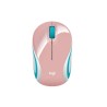 Mouse Logitech Optico USB M187 1000 DPI Inalámbrico Rosa, Blanco