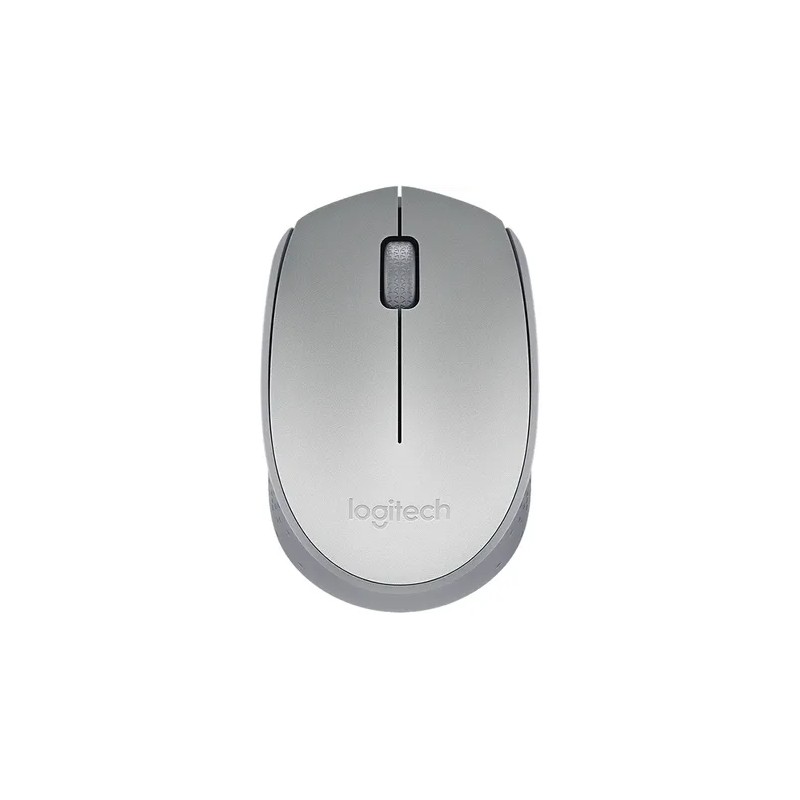 Mouse Logitech Optico USB M170 1000 DPI Inalámbrico Plata
