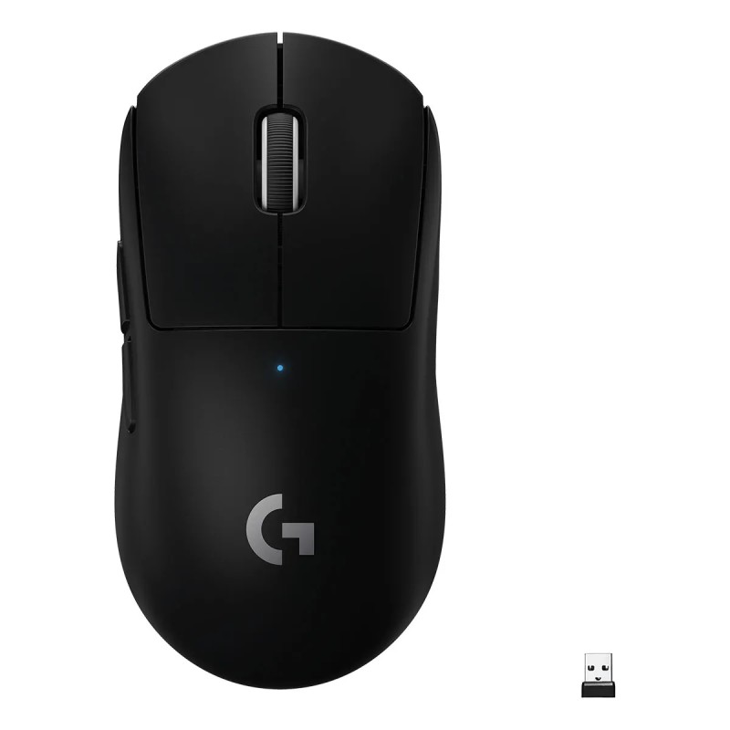 Mouse Logitech Gamer Pro x Superlight Negro Inalámbrico USB Lightspeed 25600 DPI 1Ms Botones Programables 63G Windows Macos 910-