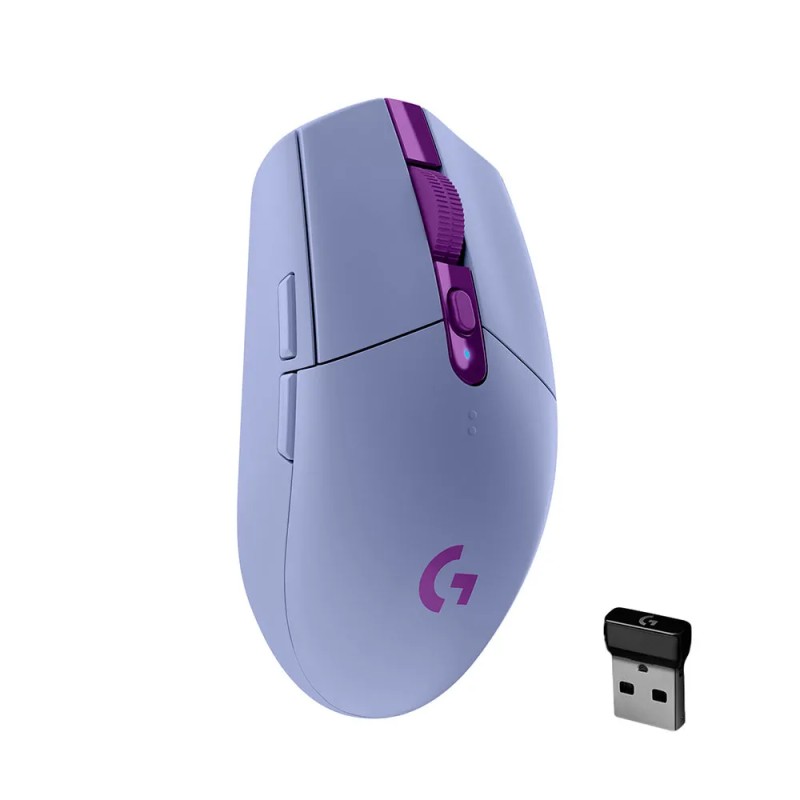 Mouse Logitech G305 Lightspeed 12000 DPI 1Ms Inalámbrico Morado