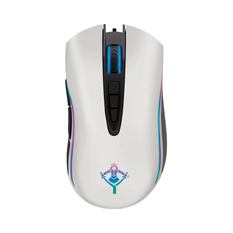 Mouse Gamer Yeyian Optico Gram Series 2000 Alámbrico USB a 6400 DPI Blanco