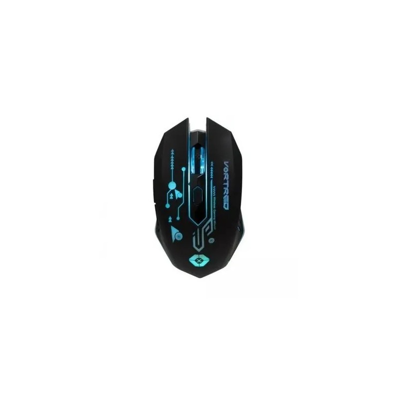 Mouse Gamer Ergonómico Vortred Óptico Dynasty Inalámbrico RF Inalámbrico 4800DPI Negro