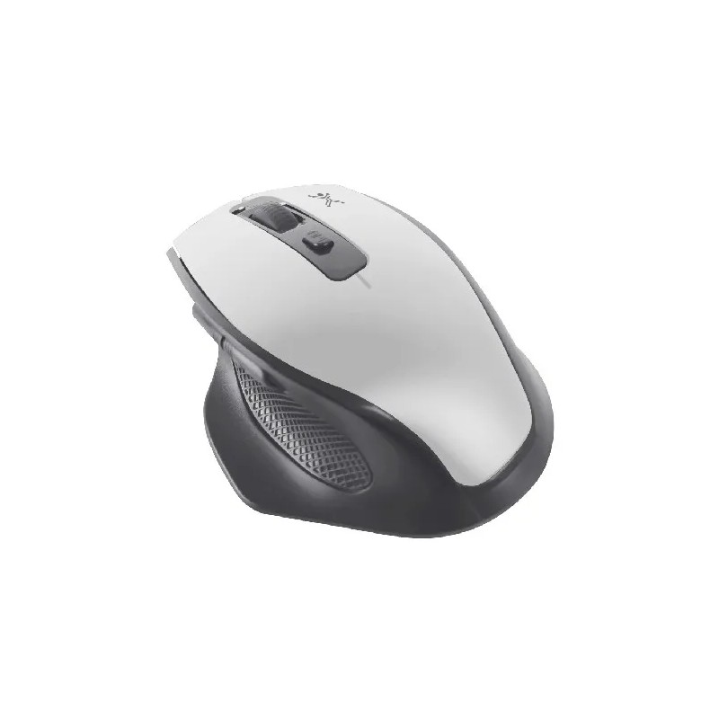 Mouse Ergonómico Perfect Choice Claymore Inalámbrico RF Inalámbrica/Bluetooth 1200DPI Blanco, Gris