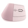 Mouse Ergonómico Logitech Lift Vertical 4 Botones Inalámbrico Bluetooth Rosa