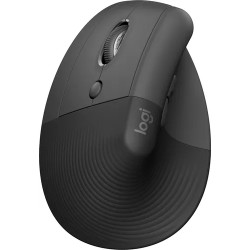 Mouse Ergonómico Logitech Lift para Zurdo Vertical 4 Botones Inalámbrico Bluetooth Grafito
