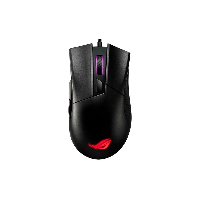 Mouse Asus Optico USB Rog Gladius II Core 6200 DPI Gamer Negro Awpba